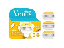 Venus Gillette Venus Pro Comfortglide Coconut Olay Razor Blades Yellowwhite 3 Pcs
