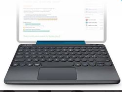 Holmes SBS universelt Bluetooth-tastatur for nettbrett - svart med styreflate