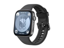 Huawei Watch Fit 3 - Aluminiumslegering - smart ur med rem - fluoroelastomer - Sort - håndledsstørrelse: 120-190 mm - display 1.82" - Bluetooth, Wi...