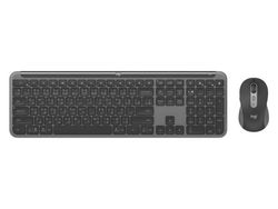 Logitech Signature Slim Combo MK950 - Sats med tangentbord och mus - trådlös - Bluetooth 5.1 LE - QWERTY - Nordisk - grafit