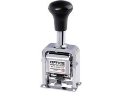 Office Products nummerator 6 sifre automatisk sølv