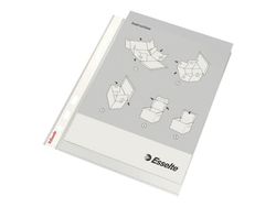 Esselte Plus - Arkbeskytter - for A5 (148 x 210 mm) - kapasitet: 30 ark - blank (en pakke 10)