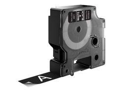 DYMO D1 - Selvklebende - hvit på svart - Rull (1,9 cm x 7 m) 1 kassett(er) etikettbånd - for LabelMANAGER 360, 400, 420, 450, 500, PC, PC2, Wireles...