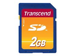 Transcend - Flashminnekort - 2 GB - SD