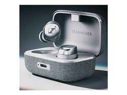 Sennheiser MOMENTUM True Wireless 4 - True wireless-hodetelefoner med mikrofon - i øret - Bluetooth - aktiv støydemping - hvit sølvfarge