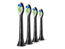Philips Sonicare W2 Optimal White HX6064 - Extra tandborsthuvud - till tandborste - svart (paket om 4)