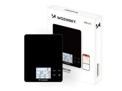 Wozinsky WIK-10 smart kjøkkenvekt med digitalt display Bluetooth-app - svart