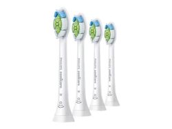 Philips Sonicare W HX6064 Optimal White - Extra tandborsthuvud - till tandborste - vit (paket om 4) - för Sonicare 2 Series; Sonicare DiamondClean ...
