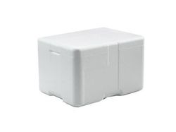 Termokasse med låg EPS 40x30x25 cm 17 ltr. hvid