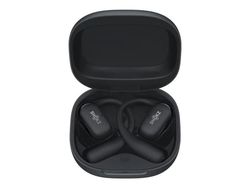 SHOKZ OpenFit 2+ - True wireless-hörlurar med mikrofon - öppet öra - montering över örat - Bluetooth - svart