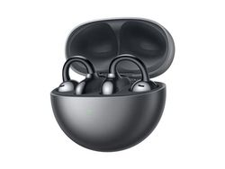 Huawei FreeClip - True wireless-hörlurar med mikrofon - öppet öra - montering över örat - Bluetooth - svart