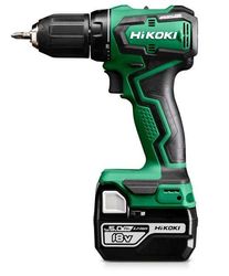 Hikoki DS18DDWPZ, Elektrisk skrutrekker, Pistolhåndtak, 1/2", Sort, Grønn, Børsteløs, 1700 RPM