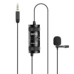 BOYA BY-M1 PRO II, Lavalier/lapel-mikrofon, -32 dB, 50 - 20000 Hz, 78 dB, Retningsuavhengig, Koblet med ledninger (ikke trådløs)