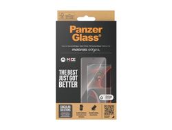 PanzerGlass - Skjermbeskyttelse for mobiltelefon - ultra-bred passform, buede kanter - glass - rammefarge svart - for Motorola Edge 50 Pro