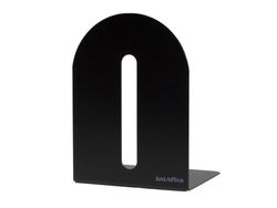 Bokstøtte i metall, 20x14x11 cm, svart - 2 stk./pakning