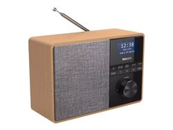 Philips TAR5505 - Bärbar DAB-radio - 5 Watt - ljust trä