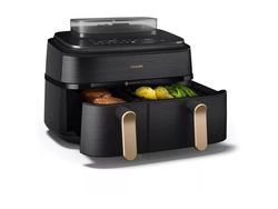 Philips 5000 Series NA552 - Dubbel luftfritös - 9 liter - 2.75 kW - svart rostfritt stål