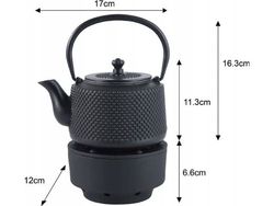 KingHoff KH-1847 Porsjonert vannkoker/zaparzacZ grønn med filter og varmeplate 0,8 L
