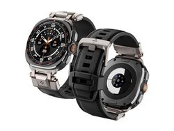 Spigen DuraPro Armor, Band, Smartwatch, Svart, Samsung, Galaxy Watch Ultra 2 (47mm), Termoplastisk polyuretan (TPU)