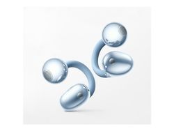 Huawei FreeClip 2 - True wireless-hörlurar med mikrofon - öppet öra - med öronklämma - Bluetooth - blå