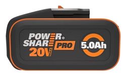 WORX WA3645, Batteri, 5 Ah, 20 V, WORX, Svart, Orange, Litium-Ion (Li-Ion)