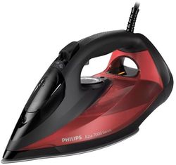 Philips Azur 7000 Series DST7022 - Ångstrykjärn - sula SteamGlide Plus - 2800 W - svart / röd