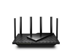 TP-Link Archer AXE75, Wi-Fi 6E (802.11ax), Tre-båndsfrekvens (2,4 GHz / 5 GHz / 6 GHz), Ethernet/bredbåndsforbindelse, Svart, Frittstående router
