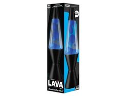 Lava®-lampe blå/klar med sort sokkel 37 cm