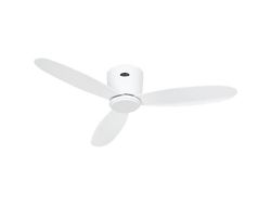CasaFan ECO PLANO II 112 WE-WE WiFi takfläkt 13 W (Ø x H) 112 cm x 160 mm vit m. fjärrkontroll, timer, vinterdrift, appstyrd