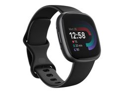 Fitbit Versa 4 - 40 mm - grafit - smart klocka med band - svart - bandstorlek: S/L - Bluetooth, NFC