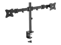 DIGITUS DA-90349 - Monteringssett (skrivebordsklemmemontering, 2 skjermarmer) - for 2 LCD-skjermer - skjermstørrelse: 15"-27" - skrivebord