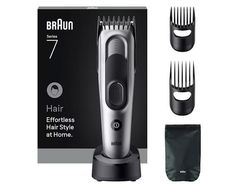 Braun HC7590, svart, sølv, 3 mm, 3,5 cm, hode, 50 min, innebygd batteri