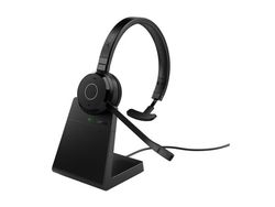 Jabra Evolve 65 TE Mono - Headset - på örat - Bluetooth - trådlös - USB-A via Bluetooth-adapter - ljudisolerande - Certifierad för Microsoft-teams
