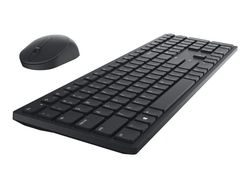 Dell Pro KM5221W - Tastatur- og mussett - trådløs - 2.4 GHz - QWERTY - Pan Nordic - svart - med 3 years NBD Advance Exchange - for Latitude 3320, 3...