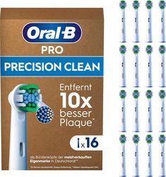 Oral-B PRO Precision Clean tannbørstehoder – hvite – 16-pakning