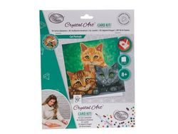 Hot Wheels Cats, 18x18 cm Crystal Art Card