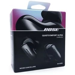 Bose QuietComfort Ultra Earbuds - 2nd Gen - True wireless-hodetelefoner med mikrofon - i øret - Bluetooth - aktiv støydemping - lydisolerende - svart