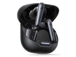 Soundcore Liberty 4 NC - True wireless-hörlurar med mikrofon - inuti örat - Bluetooth - aktiv brusradering - sammetssvart