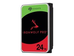 Seagate IronWolf Pro ST24000NT002 - Harddisk - 24 TB - intern - 3.5" - SATA 6Gb/s - 7200 rpm - buffer: 512 MB - med 3-års Seagate Rescue Data Recovery