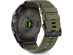 Tech-Protect nylon classic-deksel til Garmin Fenix 5X/5X Plus/6X/6X Pro/7X/8 (51 mm) olivengrønn