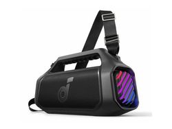 Soundcore Boom 2 Plus - Högtalare - för bärbar användning - trådlös - Bluetooth - Appkontrollerad - 100 Watt - 2-vägs - fantomsvart