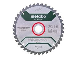 Metabo Classic Precision Cut Wood - Sirkelformet sagblad - 216 mm - 40 tenner