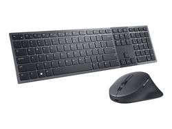 Dell Premier KM900 - Tastatur- og mussett - samarbeid - bakbelysning - trådløs - 2.4 GHz, Bluetooth 5.1 - QWERTY - Pan Nordic - grafitt - med 3 yea...