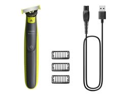 Philips Norelco OneBlade OneBlade 360 QP2724/23 Face, Folierakapparat, Grå, Lime, QP210, QP220, QP230, QP610, QP620, QP410, QP420, Batteri, Nickel-...