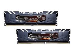 G.Skill Flare X series - DDR4 - sats - 32 GB: 2 x 16 GB - DIMM 288-pin - 3200 MHz / PC4-25600 - CL16 - 1.35 V - ej buffrad - icke ECC
