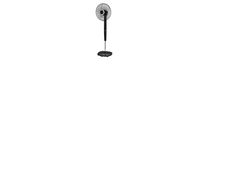 Nordic Home Culture vifte med fjernkontroll, 40 cm, lavt støynivå, med timer, svingende, sort