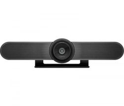 Logitech MeetUp - Konferenskamera - panorering / lutning - färg - 3840 x 2160 - ljud - trådlös - Bluetooth LE / NFC - USB 3.0 - MJPEG