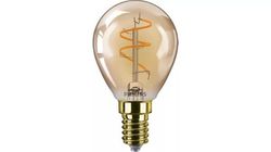 Philips Vintage LED - LED-glödlampa med filament - form: G95 - E14 - 3.1 W (motsvarande 25 W) - klass F - flamljus - 2200 K - bärnsten