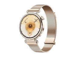 Huawei Watch GT 6 - 41 mm - rustfritt stål - smartklokke med milaneserstropp - gull - håndleddstørrelse: 130-190 mm - display 1.32" - Bluetooth 6.0...