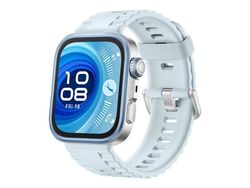 Huawei Watch Fit 4 Pro - Aluminiumslegering - smartklokke med stropp - fluorelastomer - blå - håndleddstørrelse: 130-210 mm - display 1.82" - Bluet...